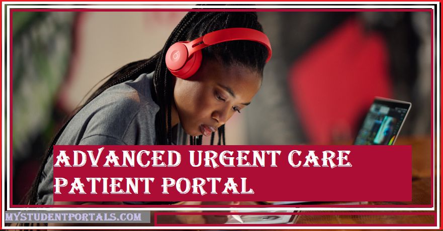 Advanced urgent care patient portal
